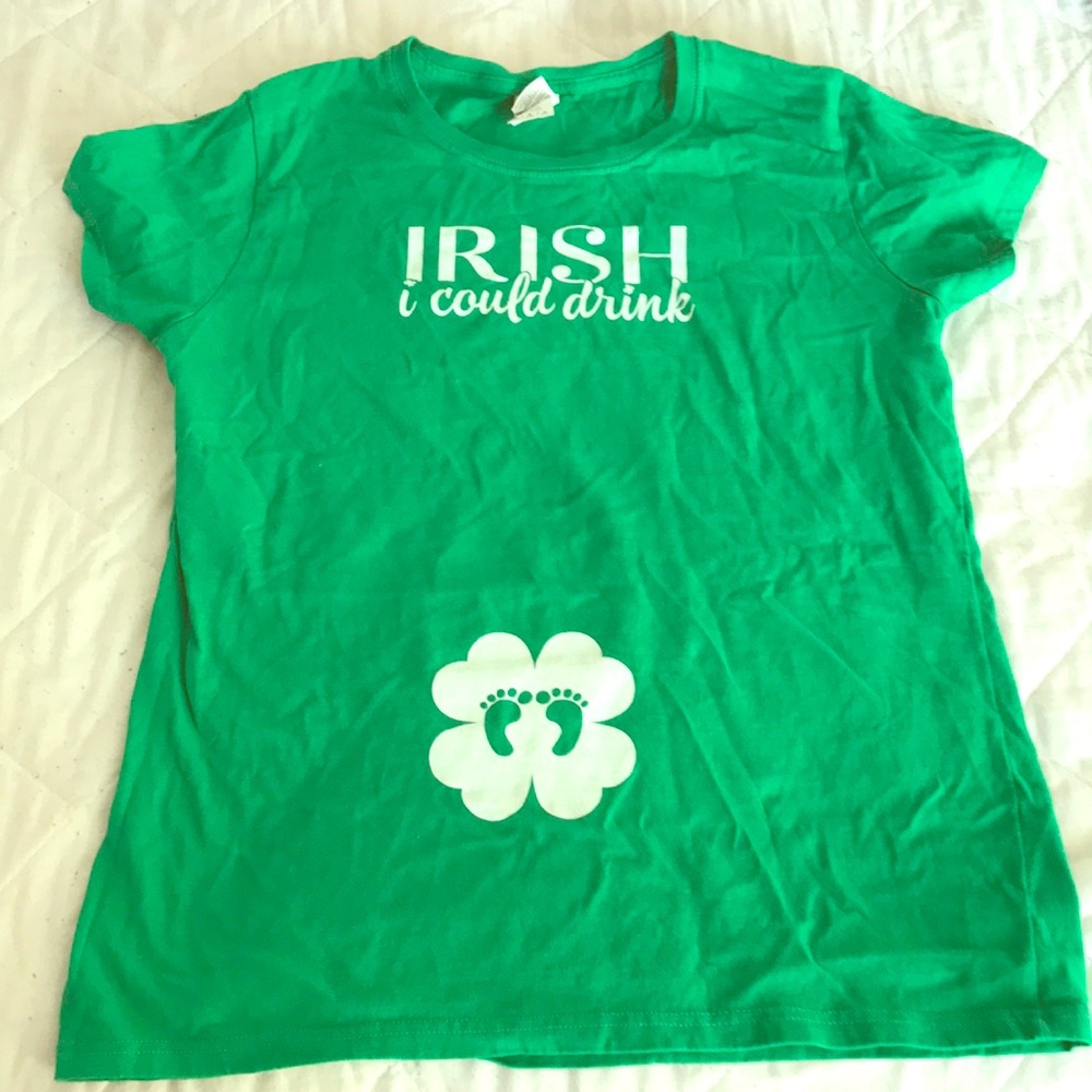 St Patrick’s day maternity shirt